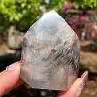 ガーデンクォーツ ポイント 庭園水晶 千層 ガーデンクォーツポイント ポリッシュ ( 庭園水晶 )/ Garden Quartz